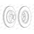 Jeu de 2 disques de frein avant JURID 562889JC - Visuel 2