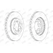 Jeu de 2 disques de frein avant JURID 562903JC - Visuel 2