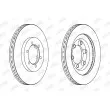 Jeu de 2 disques de frein avant JURID 562904JC - Visuel 2