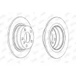 Jeu de 2 disques de frein arrière JURID 562905JC - Visuel 2