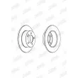 Jeu de 2 disques de frein arrière JURID 562940JC - Visuel 2