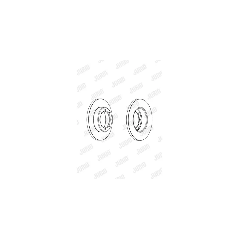 Jeu de 2 disques de frein arrière JURID 562941JC