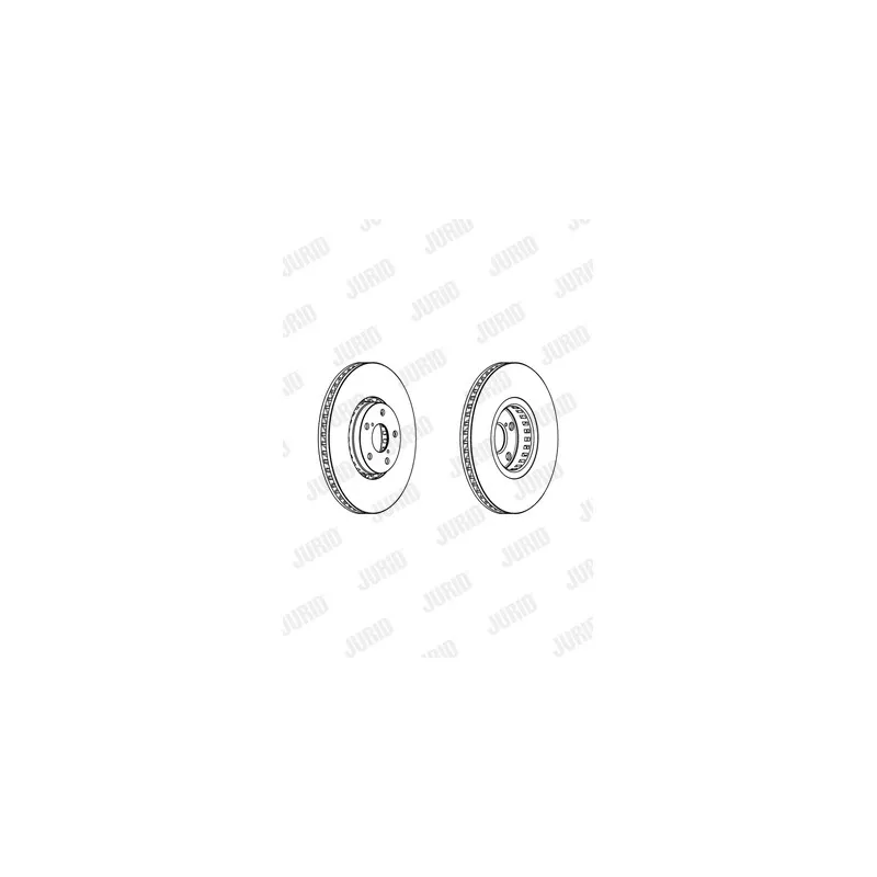 Disque de frein avant droit JURID 562950JC-1