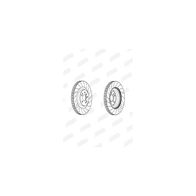 Jeu de 2 disques de frein avant JURID 562954JC-1