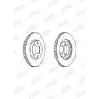 Jeu de 2 disques de frein avant JURID 562960JC - Visuel 2