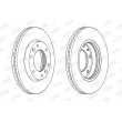 Jeu de 2 disques de frein avant JURID 563006JC - Visuel 1