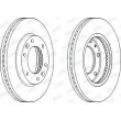 Jeu de 2 disques de frein avant JURID 563006JC - Visuel 2