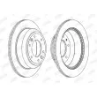 Jeu de 2 disques de frein arrière JURID 563007JC - Visuel 2