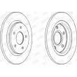 Jeu de 2 disques de frein arrière JURID 563011JC - Visuel 2