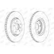 Jeu de 2 disques de frein avant JURID 563091JC - Visuel 1