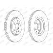 Jeu de 2 disques de frein avant JURID 563091JC - Visuel 2