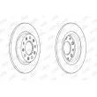 Jeu de 2 disques de frein arrière JURID 563106JC - Visuel 1