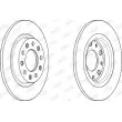 Jeu de 2 disques de frein arrière JURID 563106JC - Visuel 2
