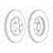 Jeu de 2 disques de frein avant JURID 563127JC - Visuel 1
