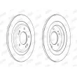 Jeu de 2 disques de frein arrière JURID 563136JC - Visuel 2