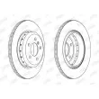 Jeu de 2 disques de frein arrière JURID 563156JVC-1 - Visuel 2