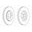 Jeu de 2 disques de frein avant JURID 563158JC - Visuel 2