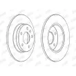 Jeu de 2 disques de frein arrière JURID 563159JC - Visuel 2