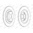 Jeu de 2 disques de frein arrière JURID 563172JC - Visuel 2
