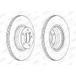 Jeu de 2 disques de frein avant JURID 563181JC - Visuel 2
