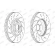 Jeu de 2 disques de frein avant JURID 563187JC-1 - Visuel 2