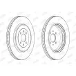 Jeu de 2 disques de frein avant JURID 563188JC - Visuel 2