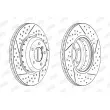 Jeu de 2 disques de frein avant JURID 563203JVC-1 - Visuel 2