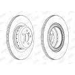Jeu de 2 disques de frein arrière JURID 563209JVC-1 - Visuel 2