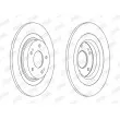 Jeu de 2 disques de frein arrière JURID 563216JC - Visuel 2
