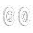 Jeu de 2 disques de frein avant JURID 563217JC - Visuel 2
