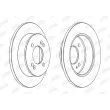 Jeu de 2 disques de frein arrière JURID 563219JC - Visuel 2