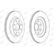 Jeu de 2 disques de frein arrière JURID 563222JC - Visuel 2