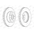 Jeu de 2 disques de frein avant JURID 563223J - Visuel 2