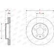 Jeu de 2 disques de frein avant JURID 563227JC - Visuel 2
