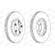 Jeu de 2 disques de frein avant JURID 563244JC-1 - Visuel 2