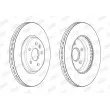 Jeu de 2 disques de frein avant JURID 563246JC - Visuel 2