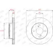 Jeu de 2 disques de frein avant JURID 563253JC - Visuel 1
