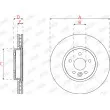 Jeu de 2 disques de frein avant JURID 563304JC - Visuel 2