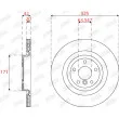 Jeu de 2 disques de frein arrière JURID 563323JC - Visuel 1