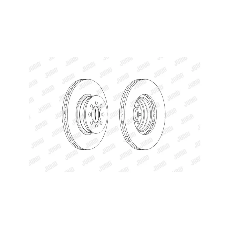 Jeu de 2 disques de frein avant JURID 569232J
