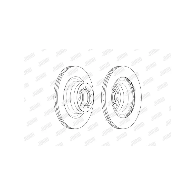 Jeu de 2 disques de frein avant JURID 569253J