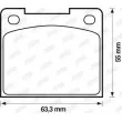 Jeu de 4 plaquettes de frein avant JURID 571204J - Visuel 2