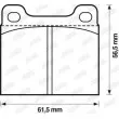 Jeu de 4 plaquettes de frein avant JURID 571279J - Visuel 2