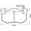 Jeu de 4 plaquettes de frein avant JURID 571302J - Visuel 2