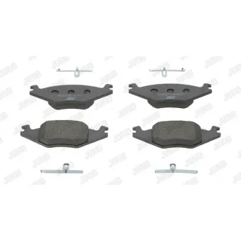 Jeu de 4 plaquettes de frein avant JURID 571315J