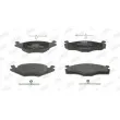 Jeu de 4 plaquettes de frein avant JURID 571316J - Visuel 1