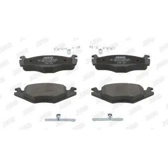 Jeu de 4 plaquettes de frein avant JURID 571317J