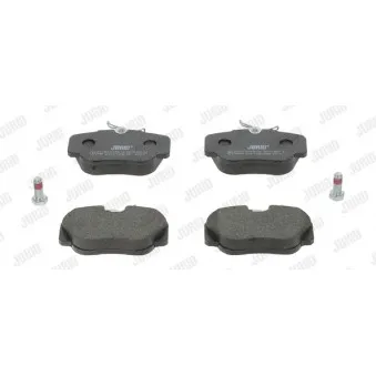 Jeu de 4 plaquettes de frein avant JURID 571353J