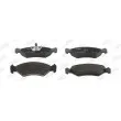 Jeu de 4 plaquettes de frein avant JURID 571412J - Visuel 1
