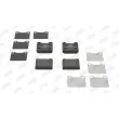 Jeu de 4 plaquettes de frein arrière JURID 571417J - Visuel 1